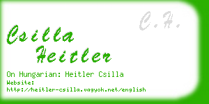 csilla heitler business card